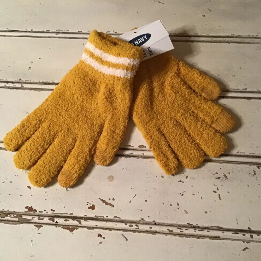 New Old Navy text friendly gloves